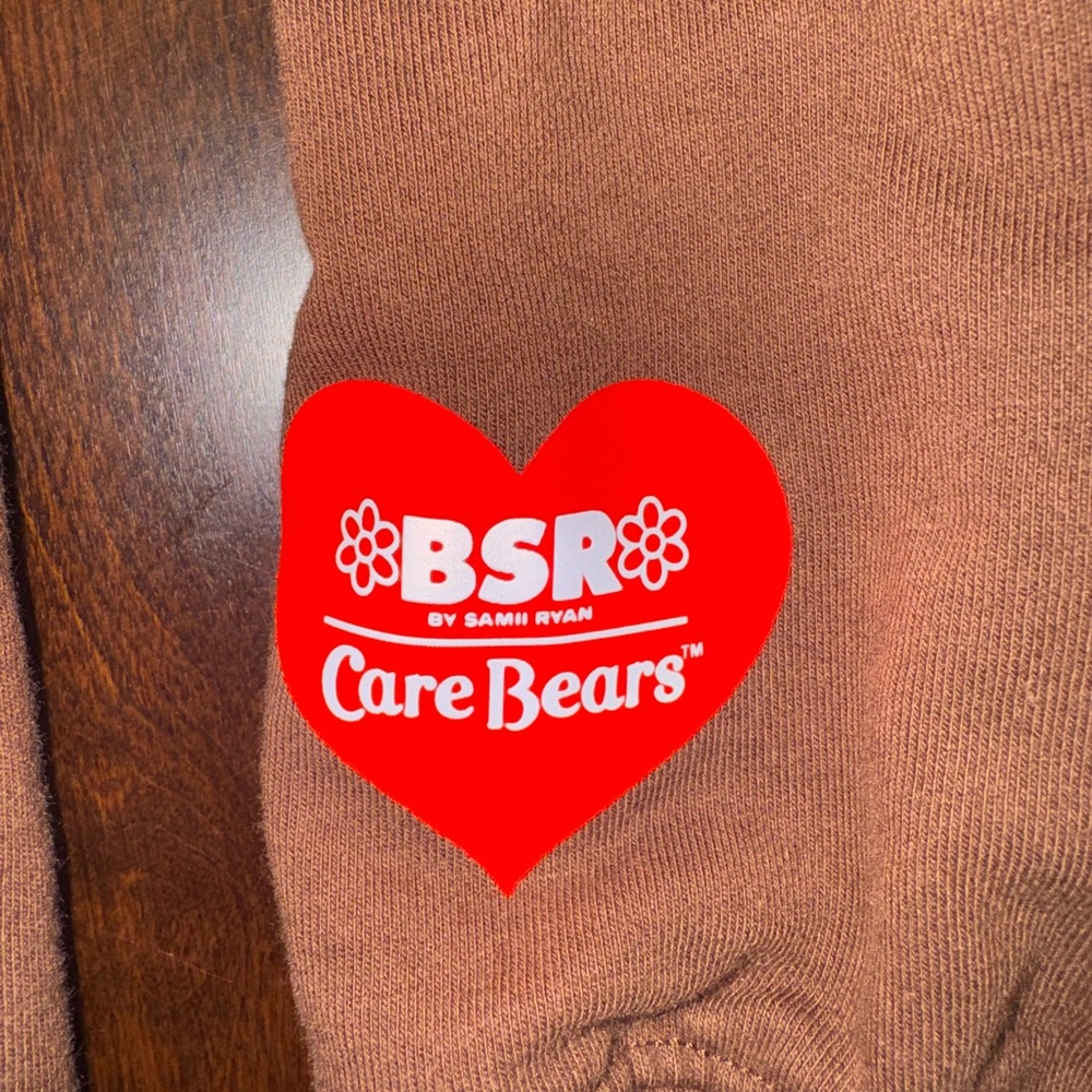 Authentic By Samii Ryan Brown Care Bear Hoodie With Graphic Design View 3